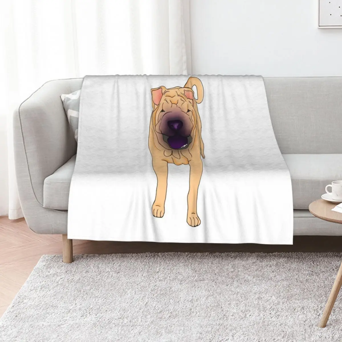Shar Pei - Blonde Throw Blanket Beautifuls christmas decoration Thin Summer Beddings Hairys Softest Blankets