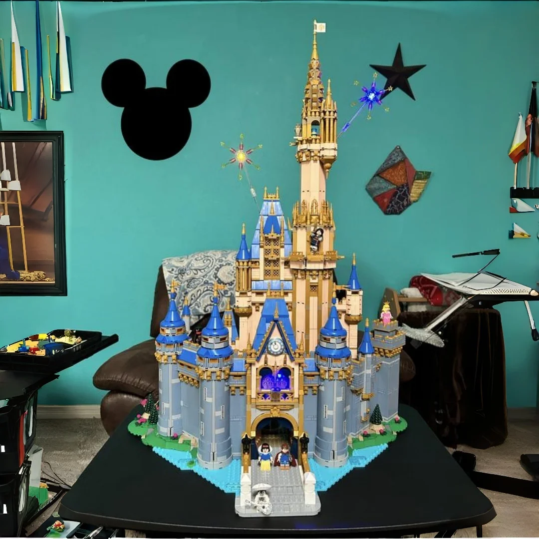 Blocs de construction du château Disney, 4837 pièces, modèle de construction, jouets à assembler pour la décoration de la maison, cadeaux pour enfants
