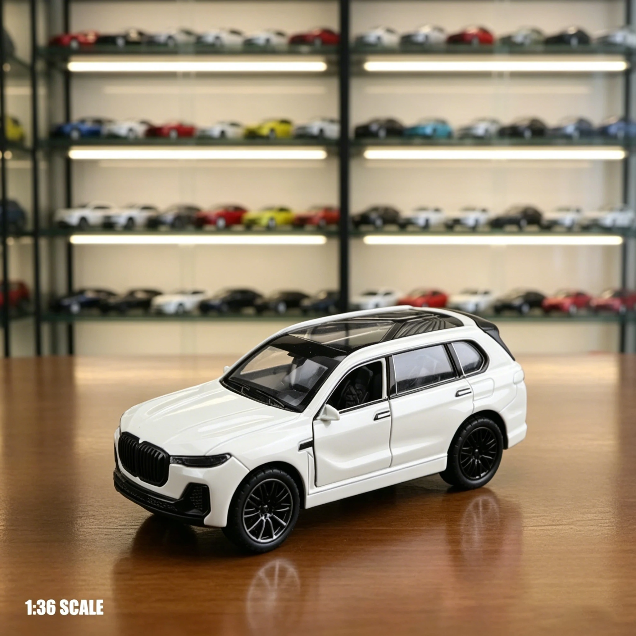 (Corrugated Box) 1/36 Scale, Off-Road SUV Style Toy Car, Powerful Recoil, Metal Casting, Boy's Toy, The Best Gift