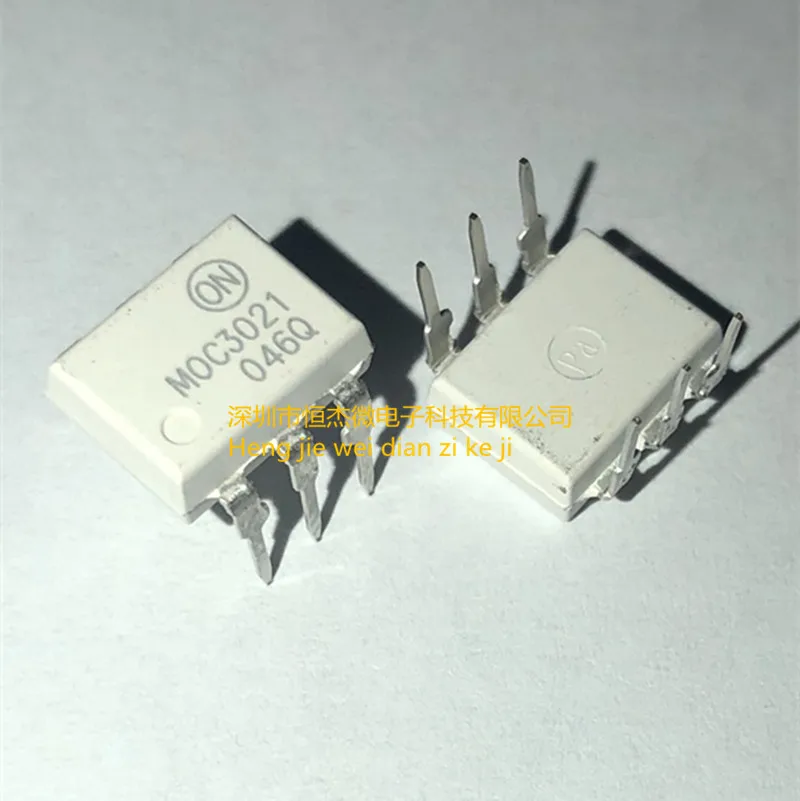 30pcs/Newly imported original MOC3021 DIP6 direct insertion MOC3021M three terminal bidirectional thyristor optocoupler