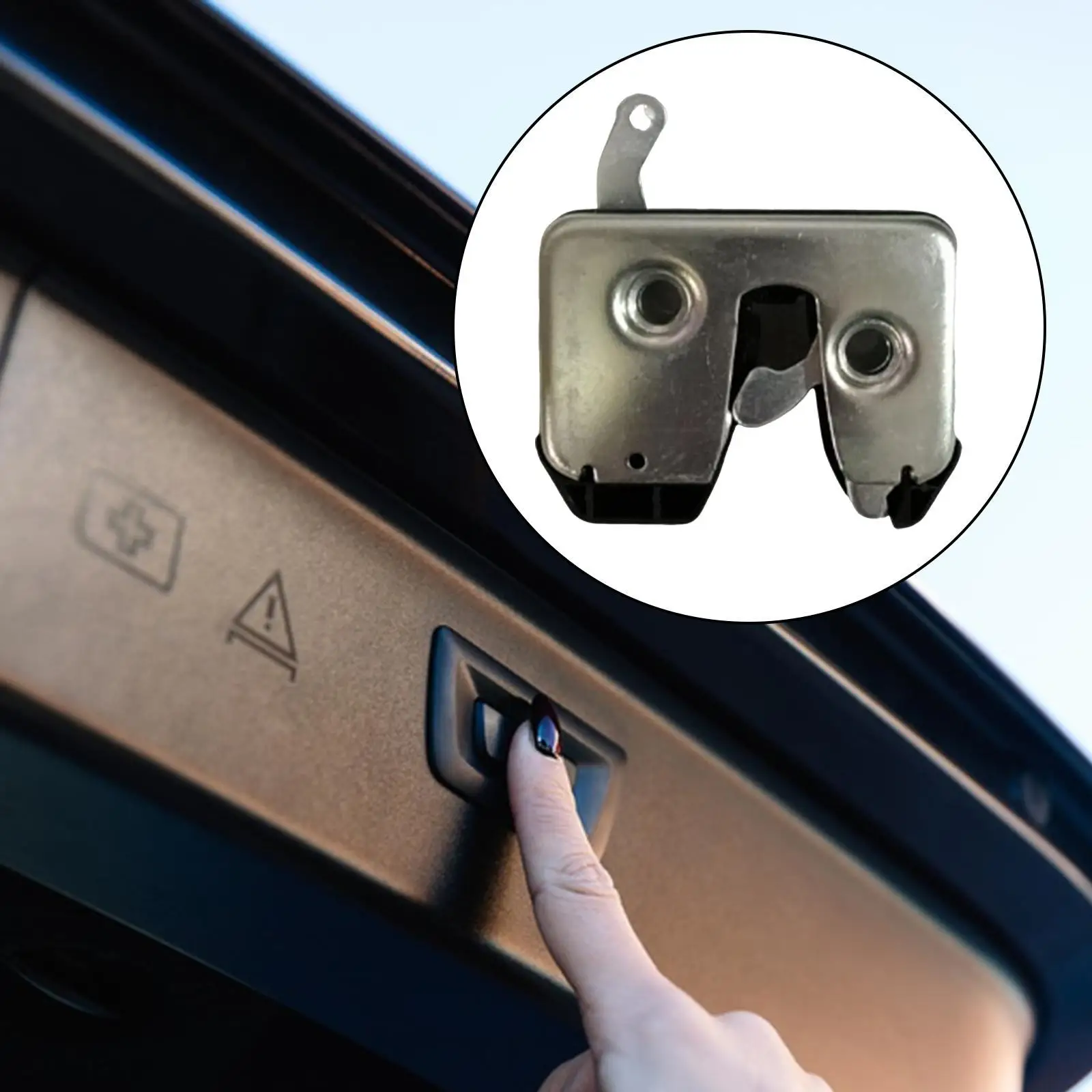 Pestillo de maletero, cerradura de puerta trasera, piezas de reparación, accesorios, fácil instalación 333827505B para Volkswagen Combi 88-93 Passat Variant B3