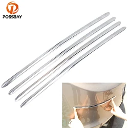 4Pcs Universal Car Bumper Corner Protector Lip Guard Chrome Auto Stickers Decals Automobiles Protector Exterior Parts Styling