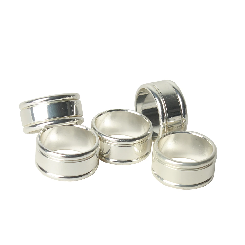 10pcs/lot silver metal decorative rings for tobacco pipe decorations, for pipe body and mouthpiece decorations，silver plated