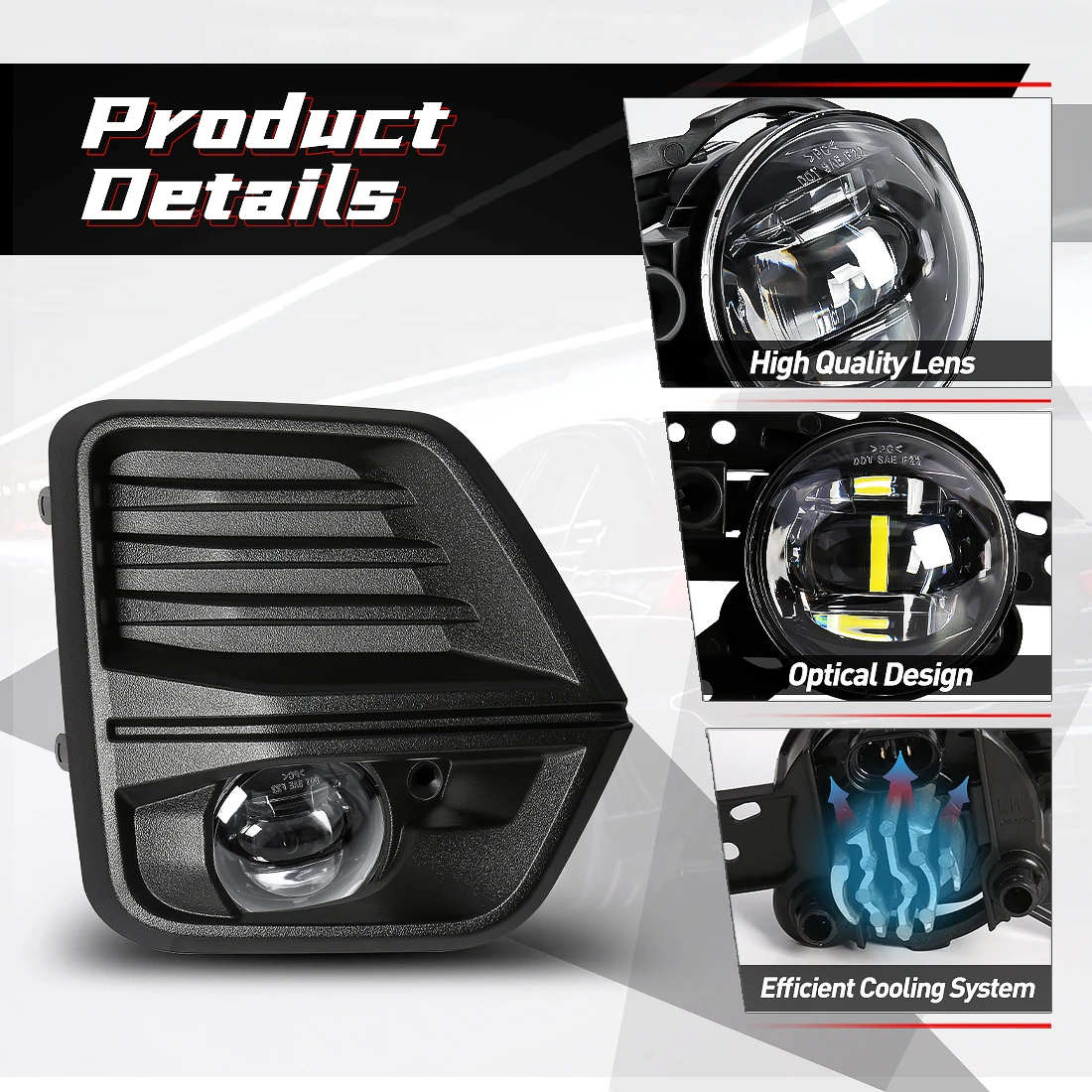 مصباح ضباب مصد أمامي للسيارة مع مفتاح تسخير ، مصباح تشغيل نهاري ليد ، شيفروليه كولورادو ، أو ، أو ، درل ، 12 فولت ، إكسسوارات #4