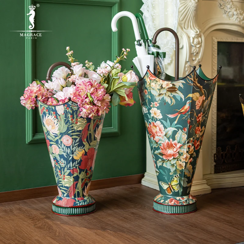 

Large Capacity Umbrella Stand Holder Long Handle Drainage Creative Home Entrance Umbrella Rack for Adults Men Women Universal