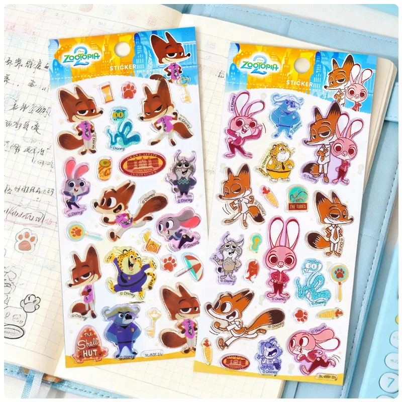 

Disney Zootopia Judy Hopps Crystal Candy Stickers Kawaii Creative Phone Case Diy Material Decorative Stickers Student Rewards