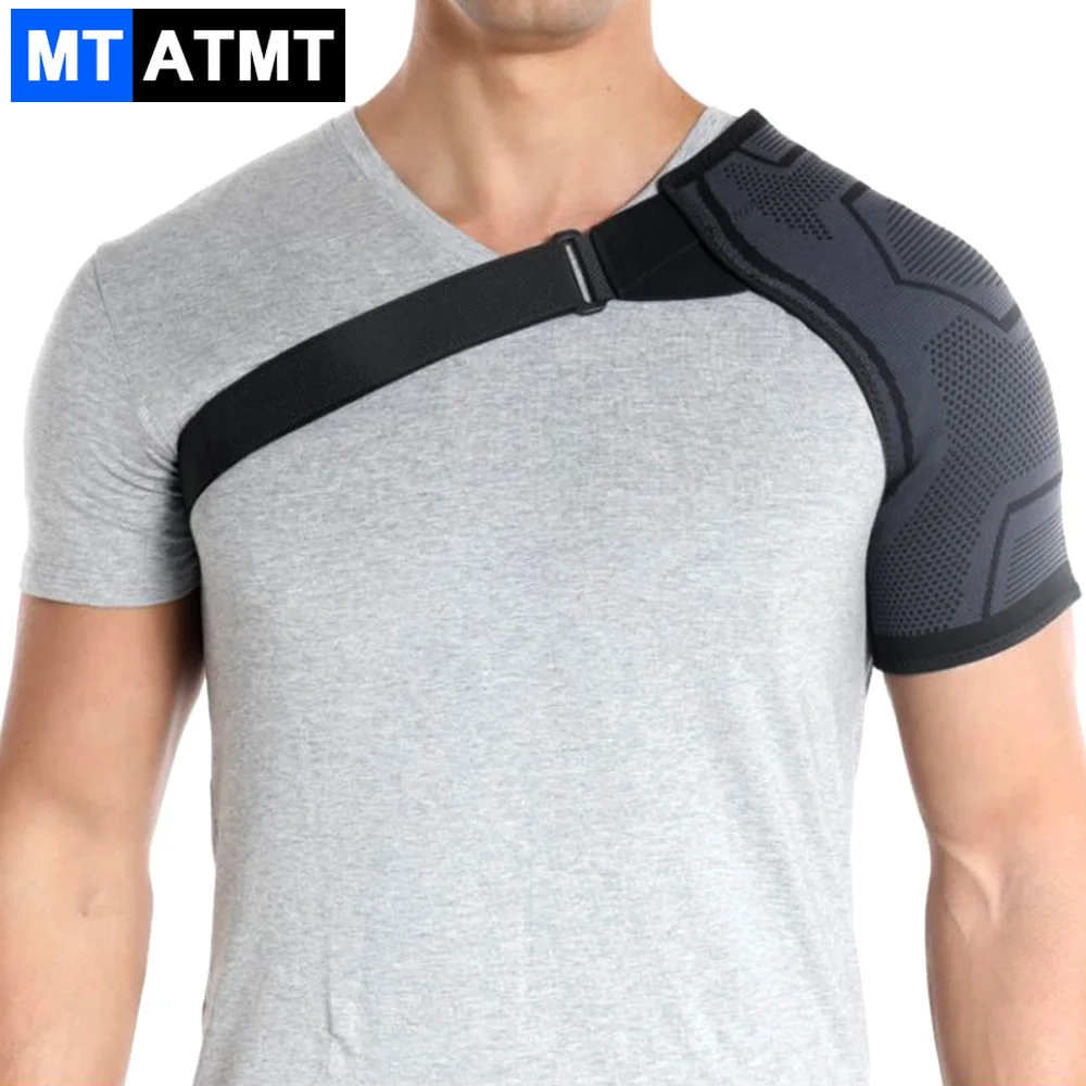 1Pcs Shoulder Brace for Men & Women, Shoulder Compression Sleeve, Rotator Cuff Support Brace and Arm Sling for Pain Relief