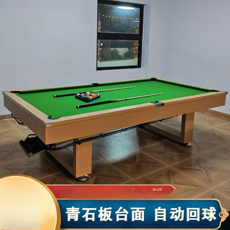 Marble pool table Standard adult American nine-ball pool table Household indoor billiards table tennis two-in-one