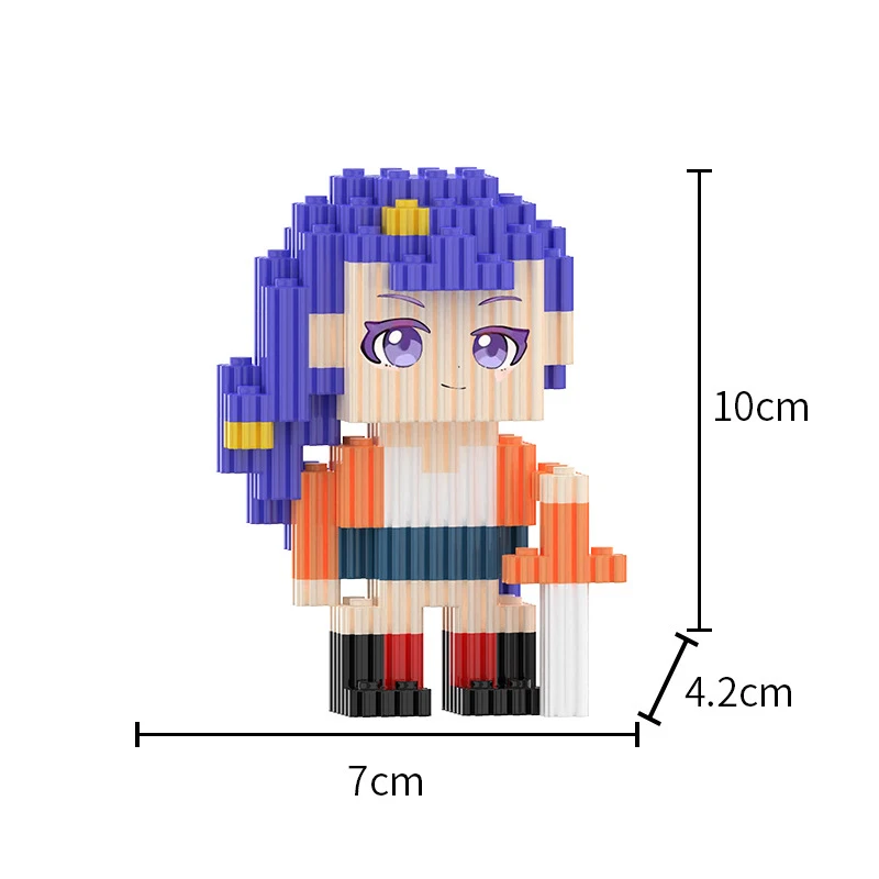 Blocs de construction de chasseurs de démons, personnage HUNTR/X Rumi Mira Zoey modèle 3D, Mini figurine en brique, jouets pour enfants