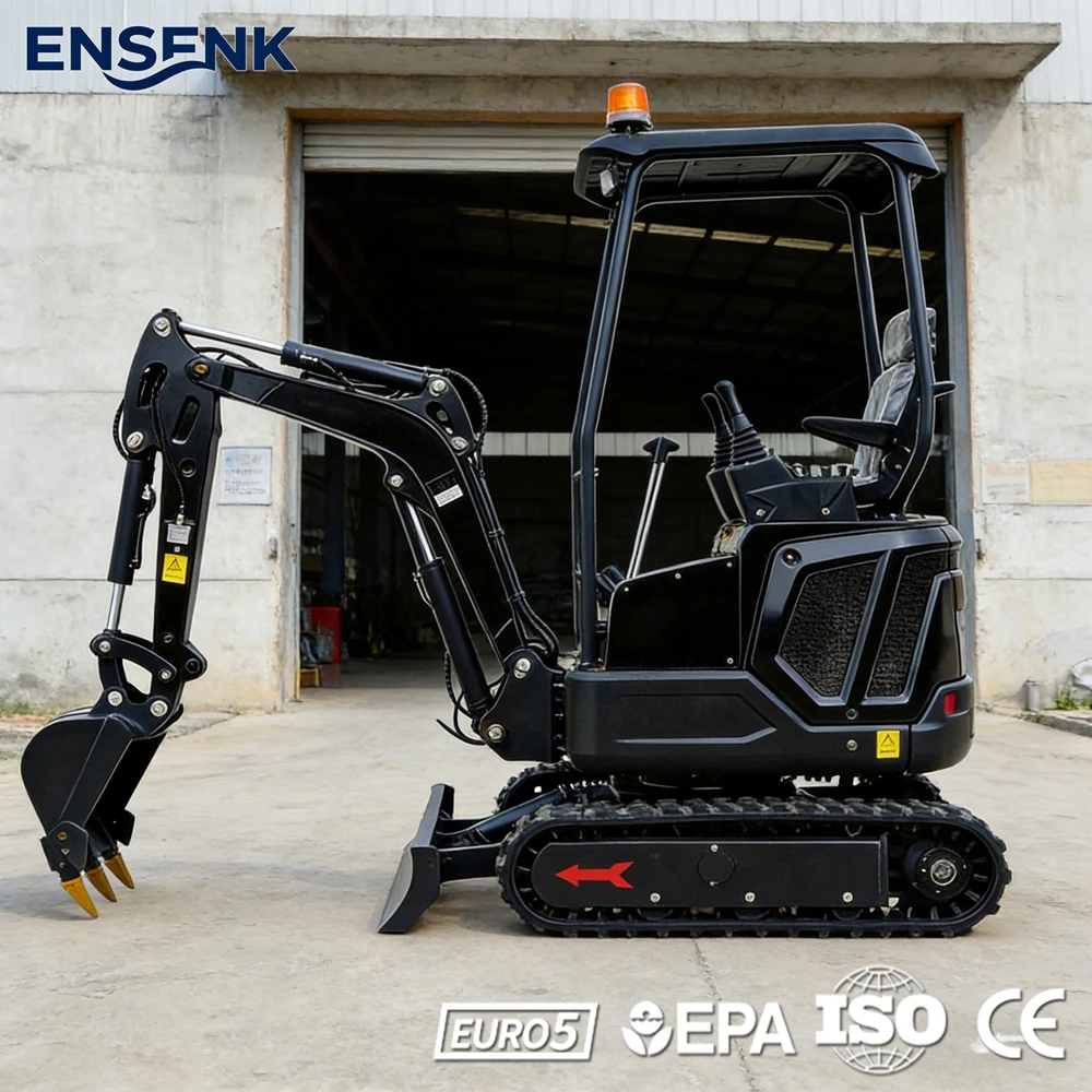 

Мини-экскаватор 2.0 тонны с гусеничным ходом 4x4 и грейферным захватом, строительная техника, экскаватор-погрузчик для семейного использования