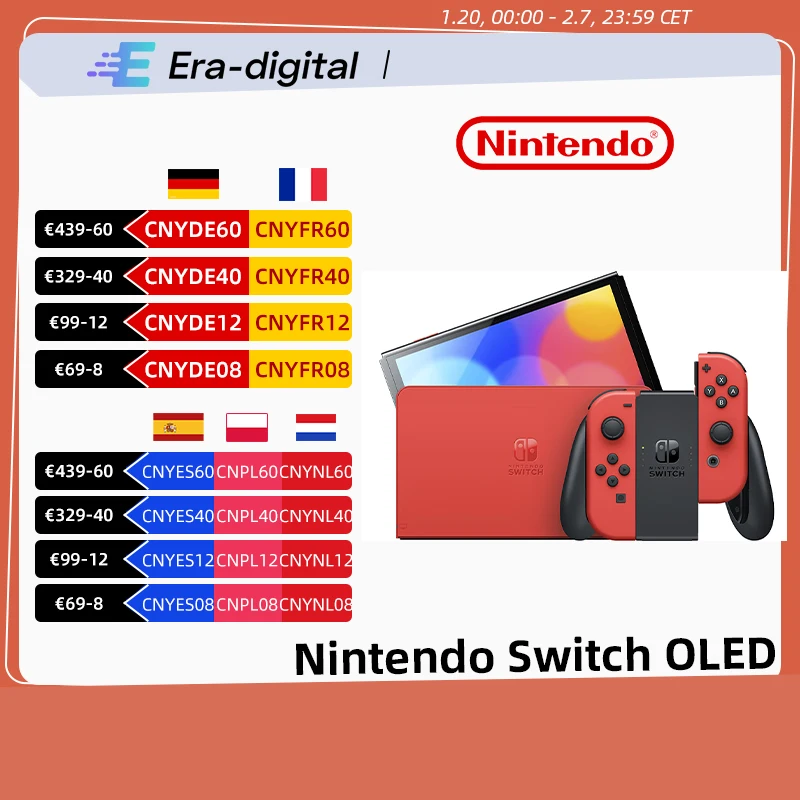 Nintendo Switch OLED Model Game Console 7 inches OLED Touch Screen Wide adjustable stand Enhanced Audio Wired LAN Port