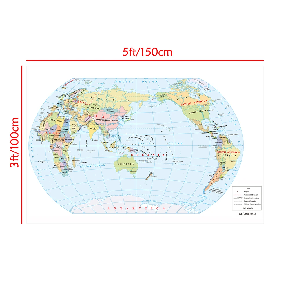 世界地図,壁アートポスター,フレームなしのプリント,不織布,ビニール絵画,リビングルーム,家,150x100cm