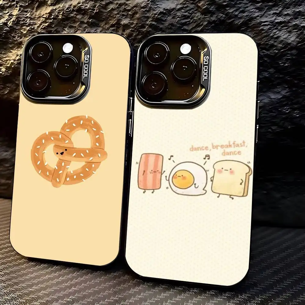 

Cute Food Phone Case For iPhone 17 16 15 14 13 12 11 PRO MAX TPU Soft To Skin-friendly Cover