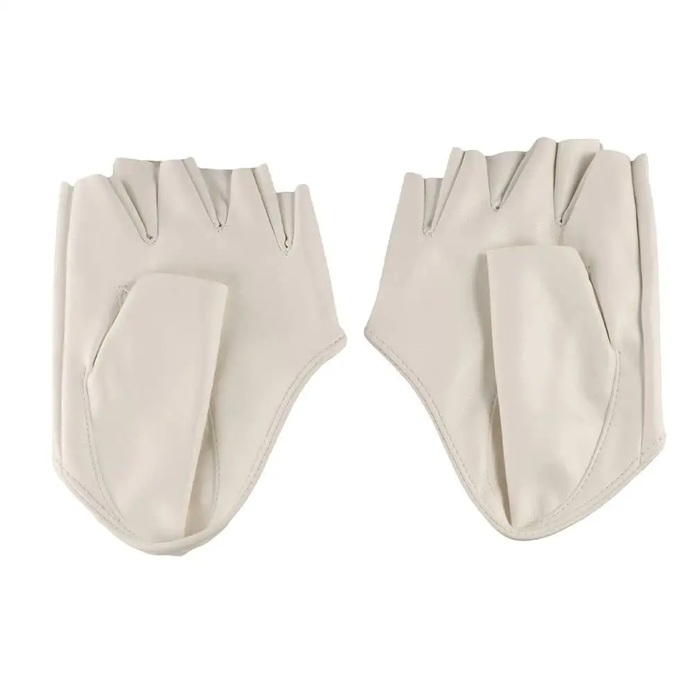 의류 액세서리 PU 가죽 하프 핑거 폴댄스 핑거리스 장갑 하프 팜