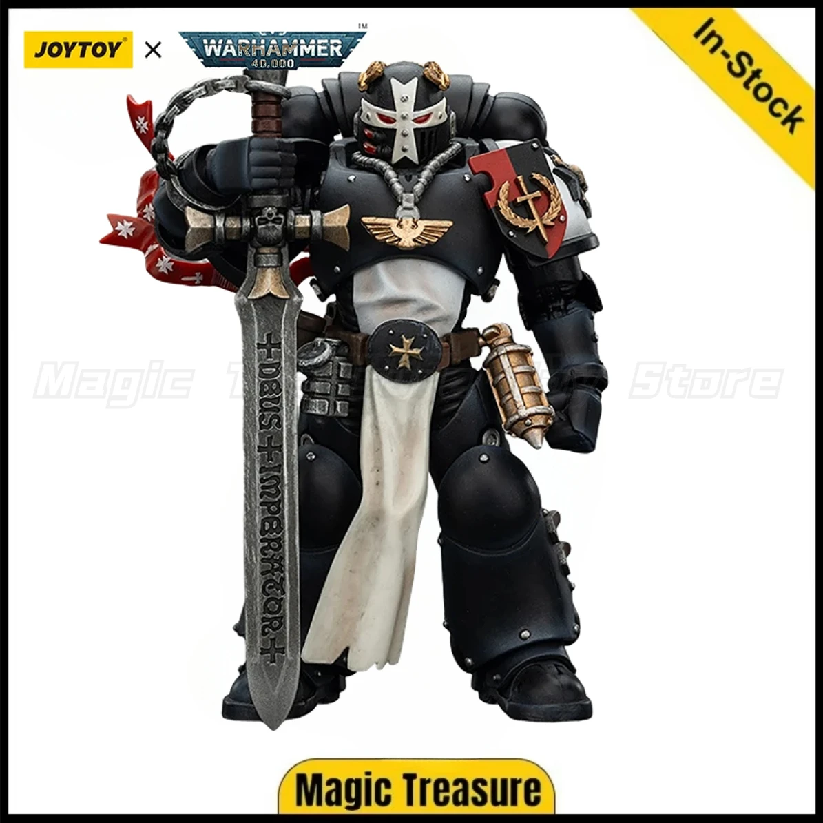 

【В наличии】 Фигурка JOYTOY 1/18 Warhammer 40K Black Templars Championship "Bayard's Revenge" Toys