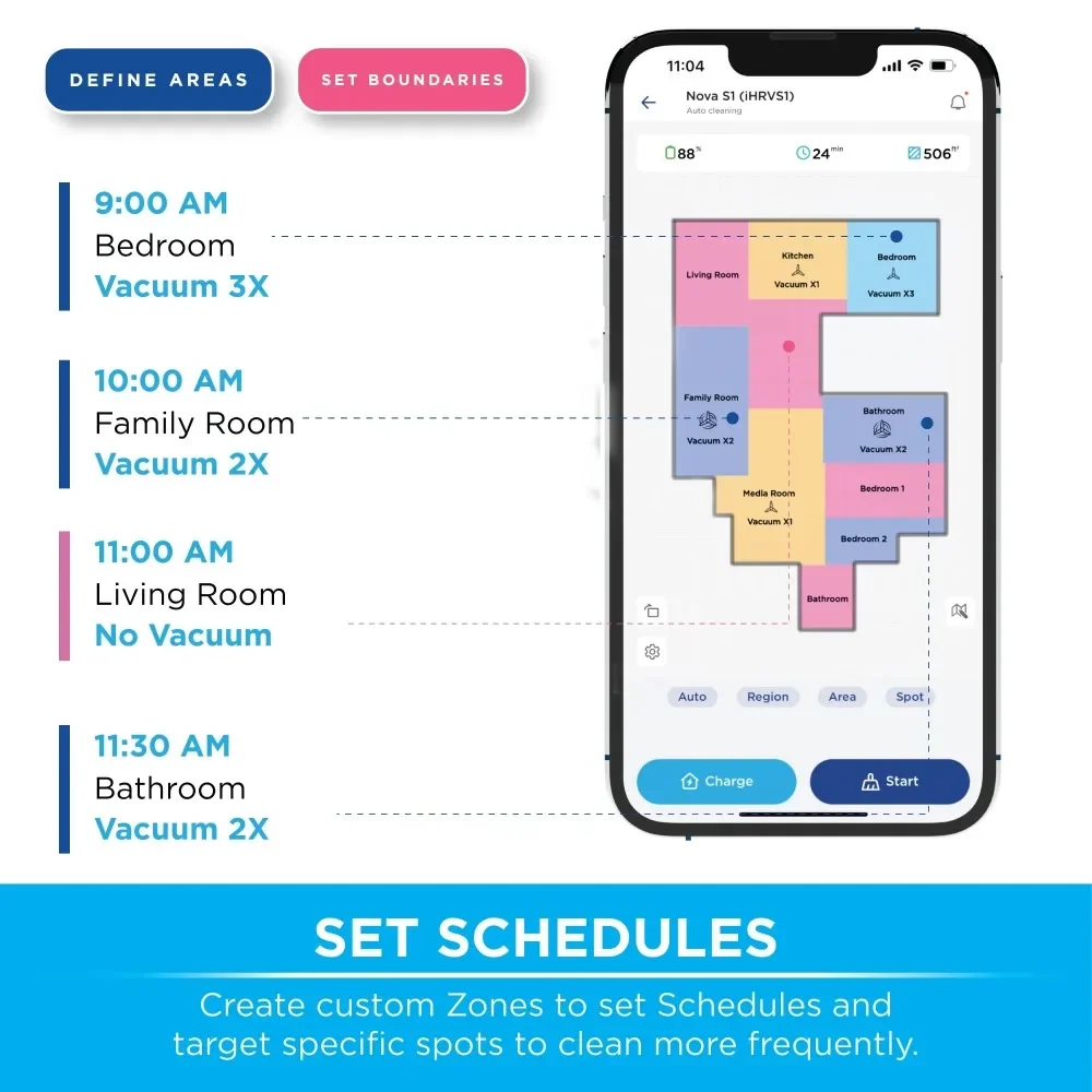 S1 Robot Vacuum with LIDAR Navigation, 150 Min Runtime, 2700pa Suction, New