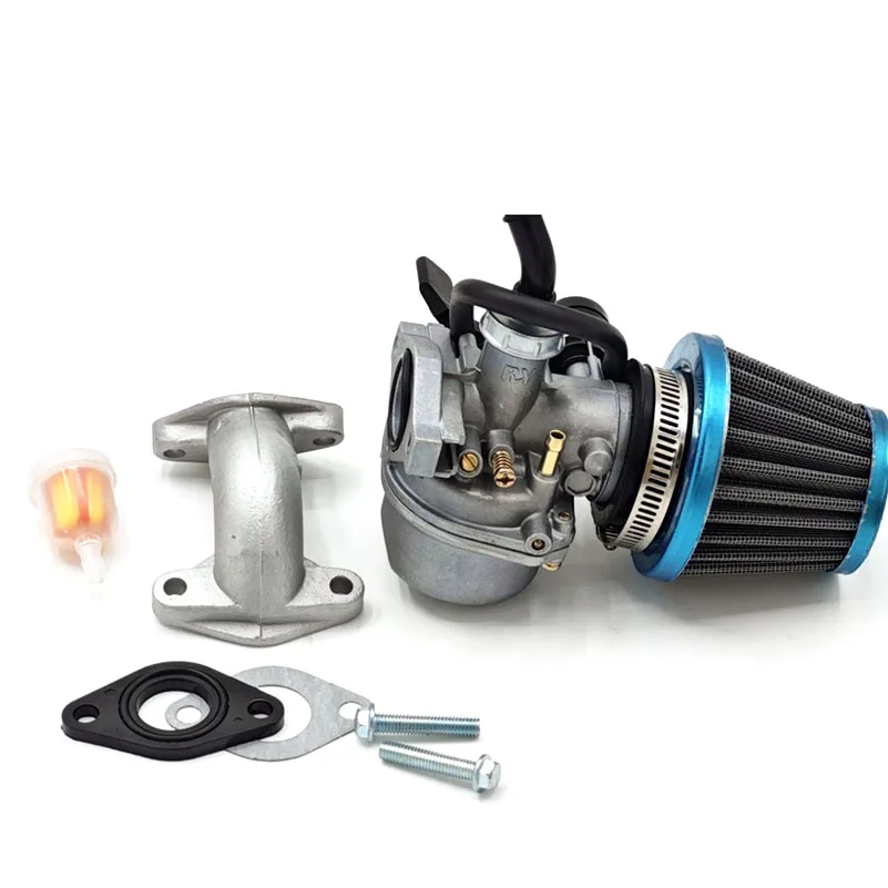 The New Universal Carburetor PZ19 19mm with Air Filter Carburetor for 70 90 110 125cc ATV Quad 4 Wheeler Dirt Bike Motorbike 