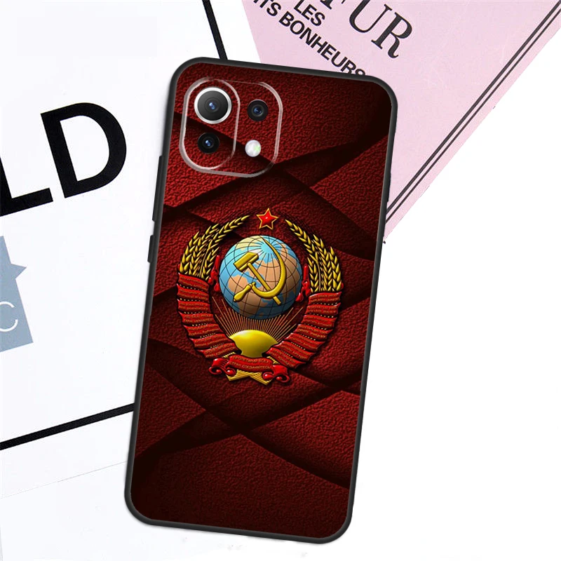 Coat Of Arms Russian CCCP Flag Case For Xiaomi 13T Pro 14 11T 12T 12 13 Lite POCO F5 X3 X4 X5 X6 Pro F3 M5s M6 Pro Cover