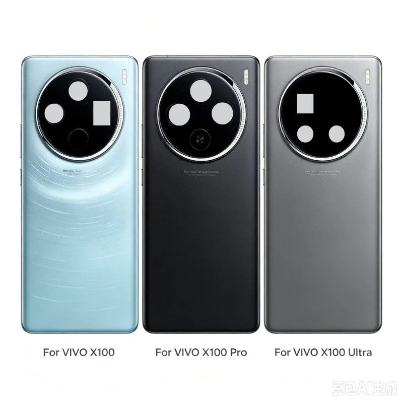 For Vivo X100Pro V2308 V2309 X100 Ultra V2366GA Battery Cover Back Glass Panel Rear Housing With Camera Lens Replacement Parts
