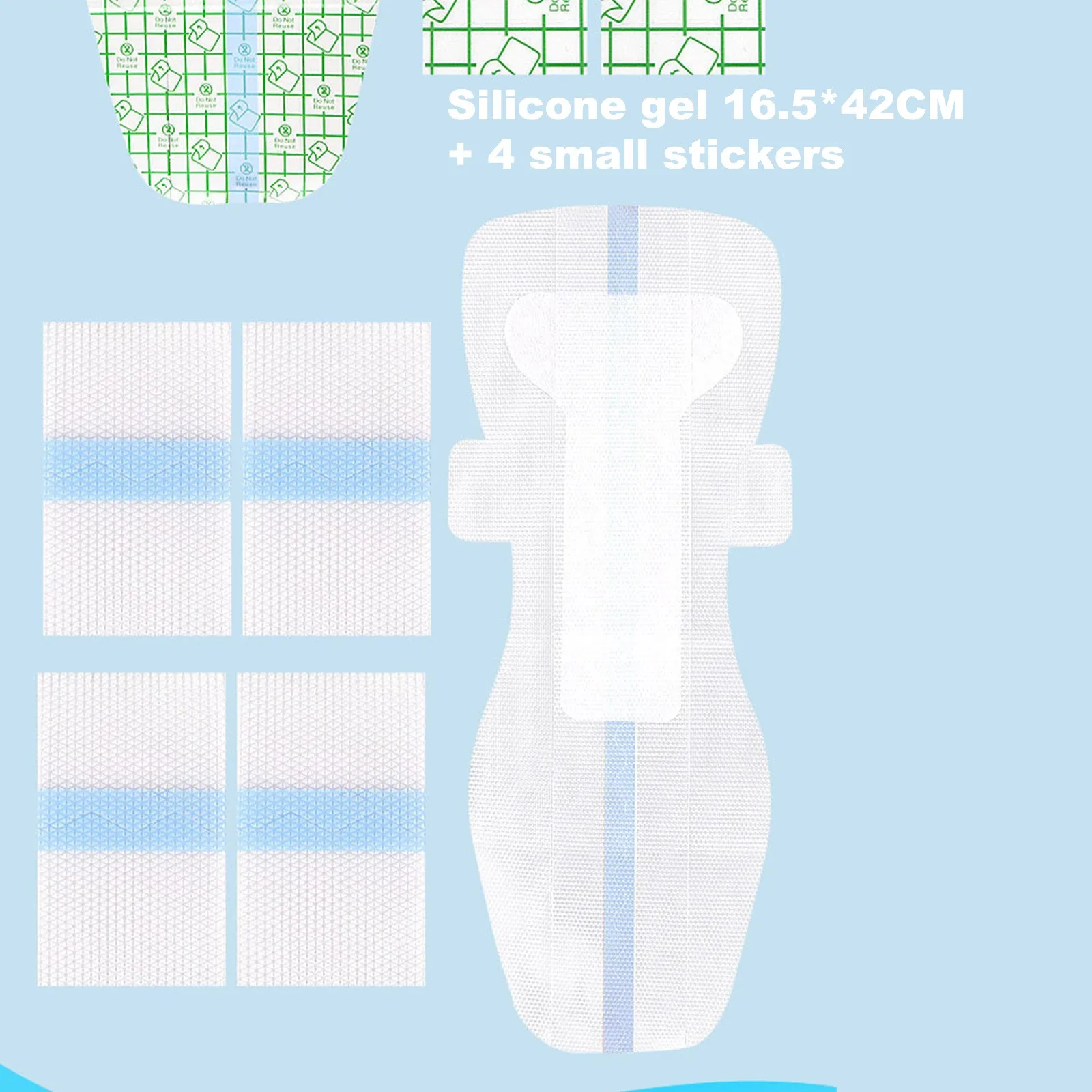 240mm Invisible Silicone Waterproof Stickers for Swimming Reusable Intimate Care Patches for Beach Activities 4 core replacement