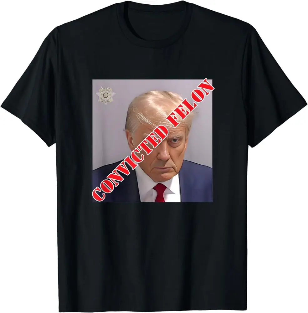 Trump 2024 Convicted Felon Stamped Guilty Unisex T-Shirt High Quality 100%Cotton Short Sleeve