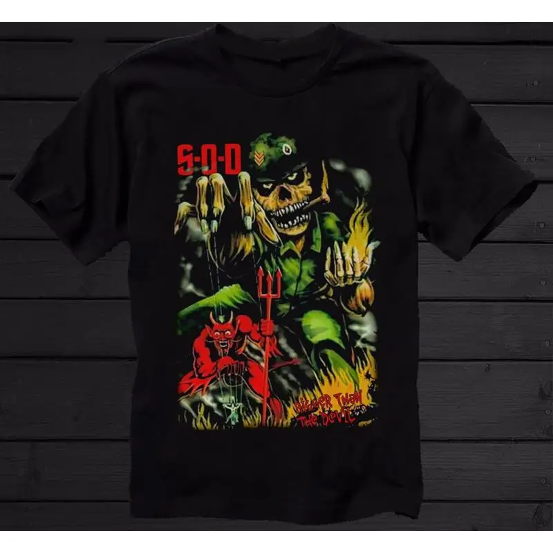 Stormtroopers of Death SOD bigger than the devil T shirt Black S 5Xl