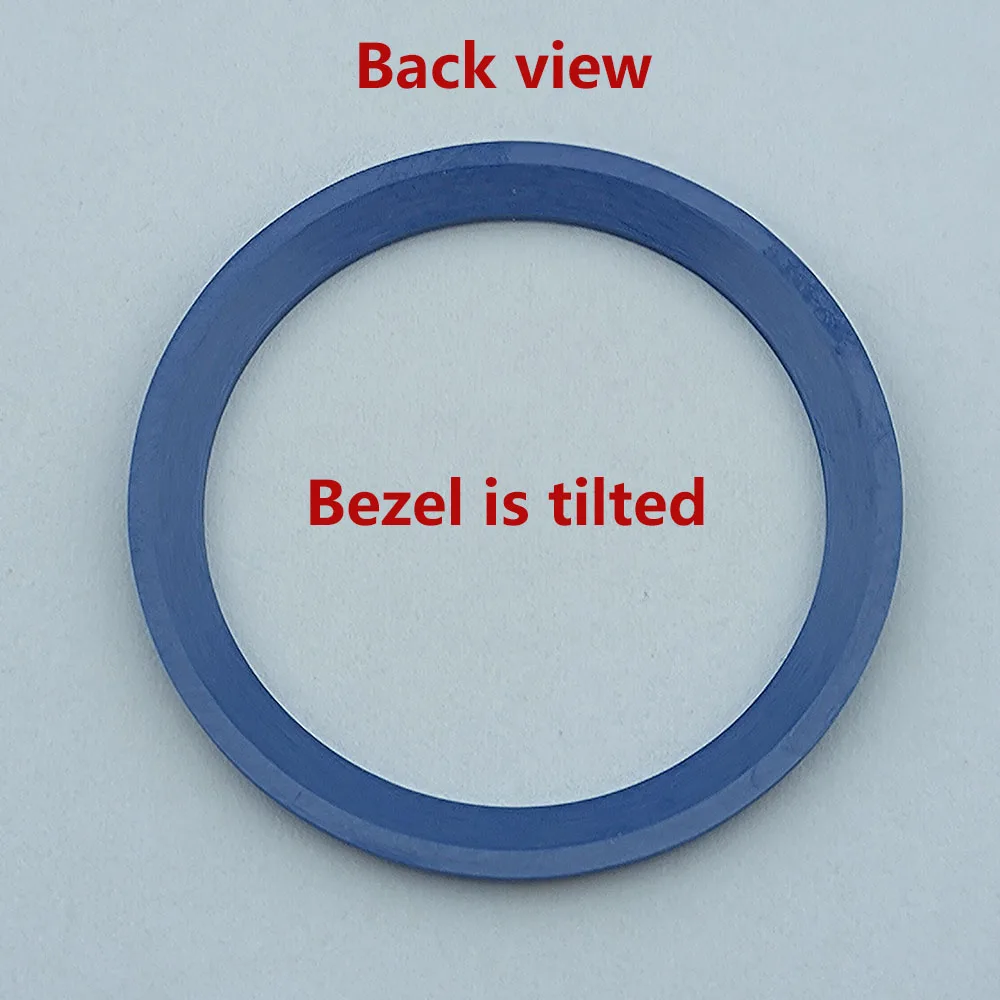 38mm ceramic/aluminium insert bezel high quality green/blue luminous bezel is tilted for 40mm case watch repair tools