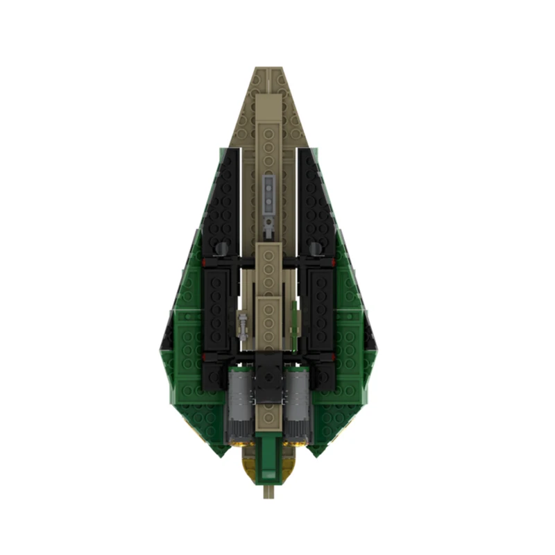 Kit de batería de estrella MOC de Fisto's Jedi Starfighter Delta-7 Aethersprite, modelo DIY, bloques de construcción, regalo de cumpleaños para Fans, 321 Uds.
