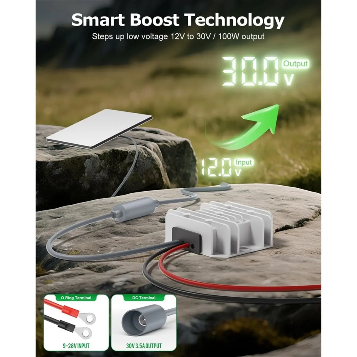 DT60 For 12V Adapter DC Step Up Converter 12V to 30V 3.5A Smart Boost for Power Supply Cable