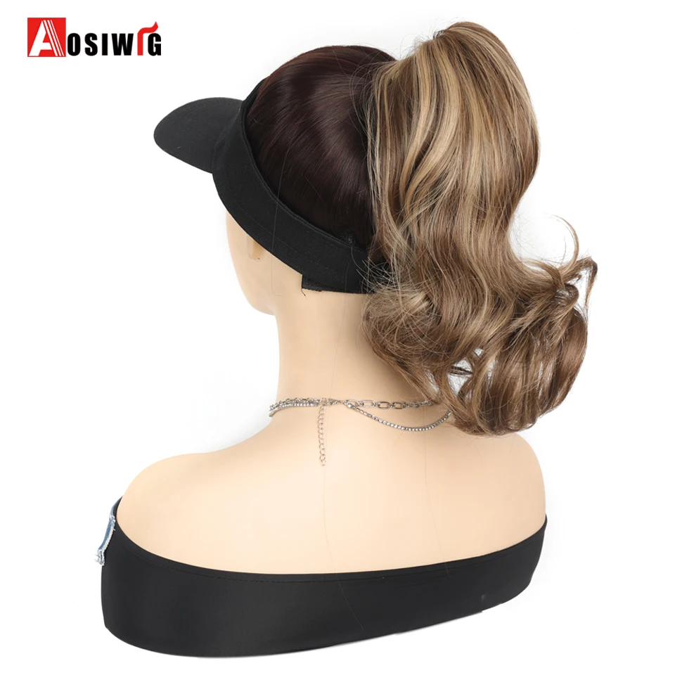 10inch Claw Clip On Ponytails Extension Wavy Ponytails Hair  Synthetic Blonde Hair Natural Extension Hair Clip For Women Daily w