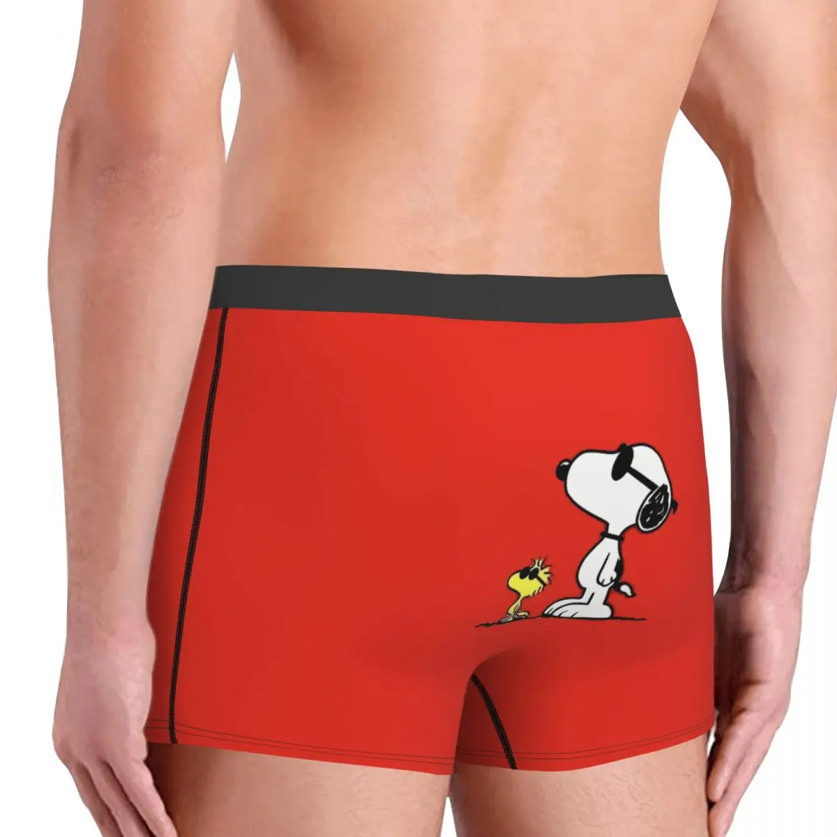 Personalizzato S-Snoopys Moda Stampata Biancheria Intima Da Uomo Traspirante Arachidi Boxer Slip Pantaloncini Mutandine Mutande Morbide Per Homme