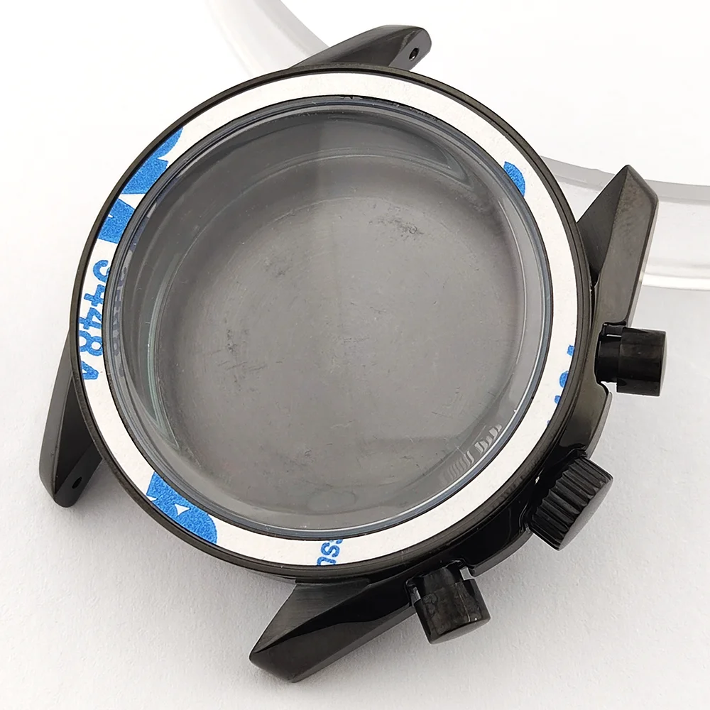 vk63 case 40mm case stainless steel Japanese quartz chronograph case suitable for replacing accessories of Vk63 movement watche