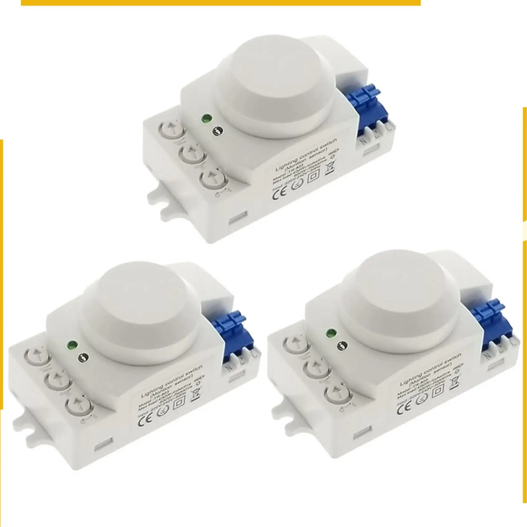 

A76K 3X 5.8Ghz System LED Microwave 360 Degree Motion Sensor Light Switch Body Motion Detector