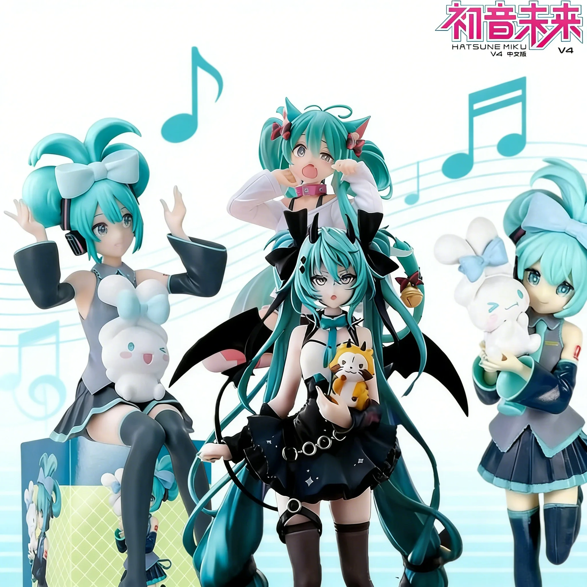 Anime Hatsune Miku Noodle Stopper Figur Blumenfee Winterkirsche PVC-Modell Desktop-Dekoration Sammlerpuppe Spielzeug Geschenk Heißer Verkauf
