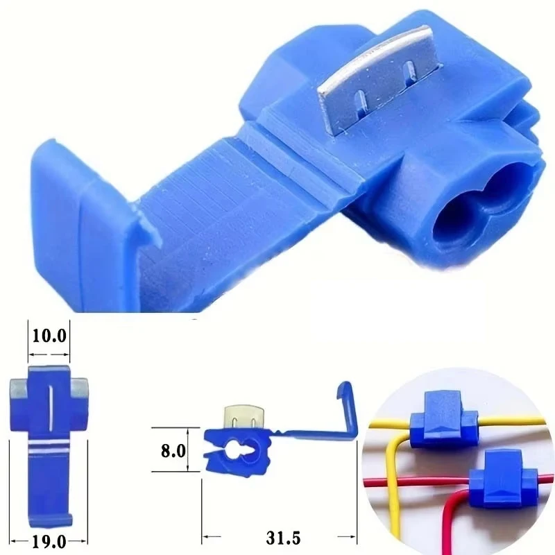 30pcs Wire Cable Connectors Scotch Lock Electric Quick Splice Terminals Crimp Non Destructive Without Breaking Line image 3