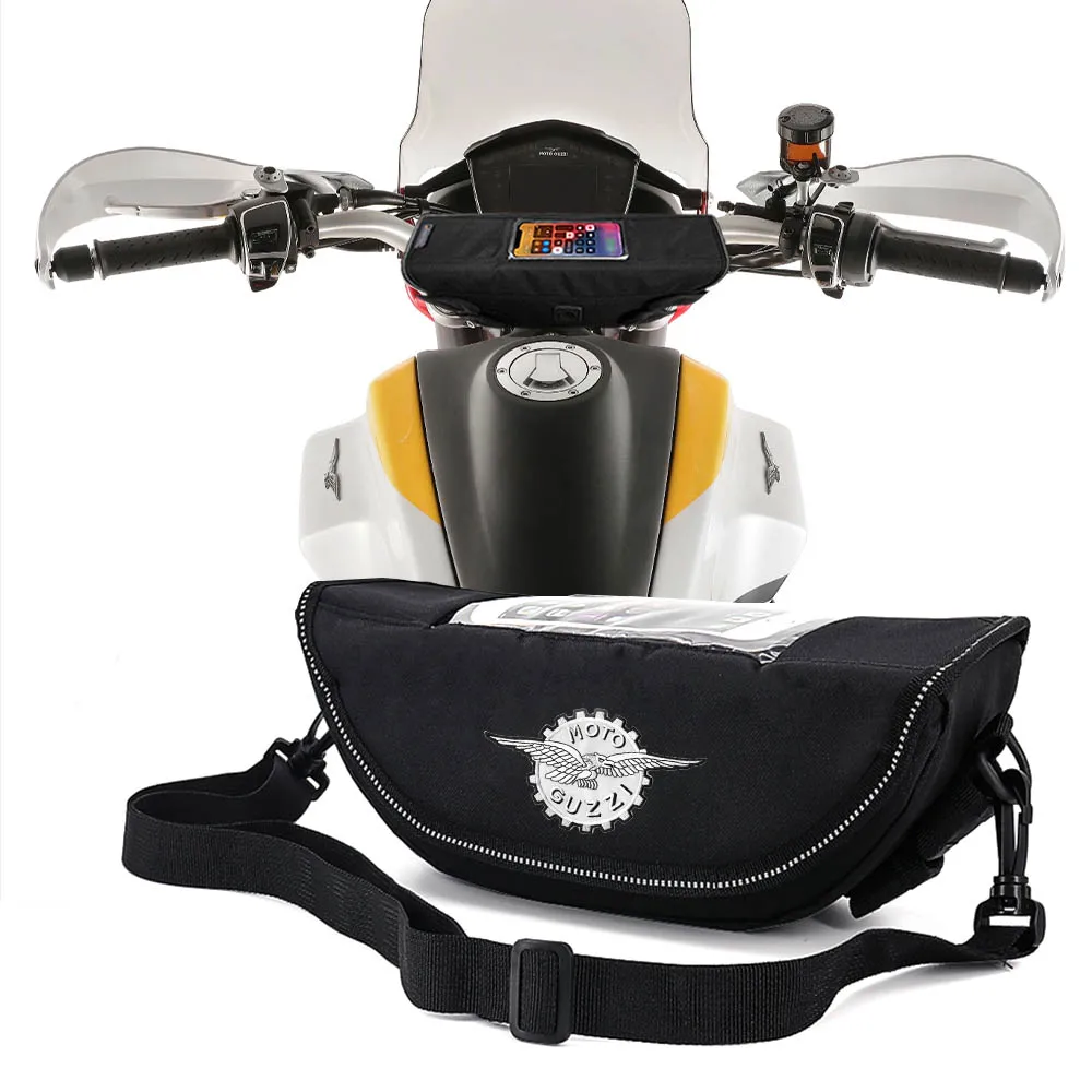 

For Moto Guzzi V85TT California Stelvio v100 Motorcycle accessory Waterproof And Dustproof Handlebar Storagec bag