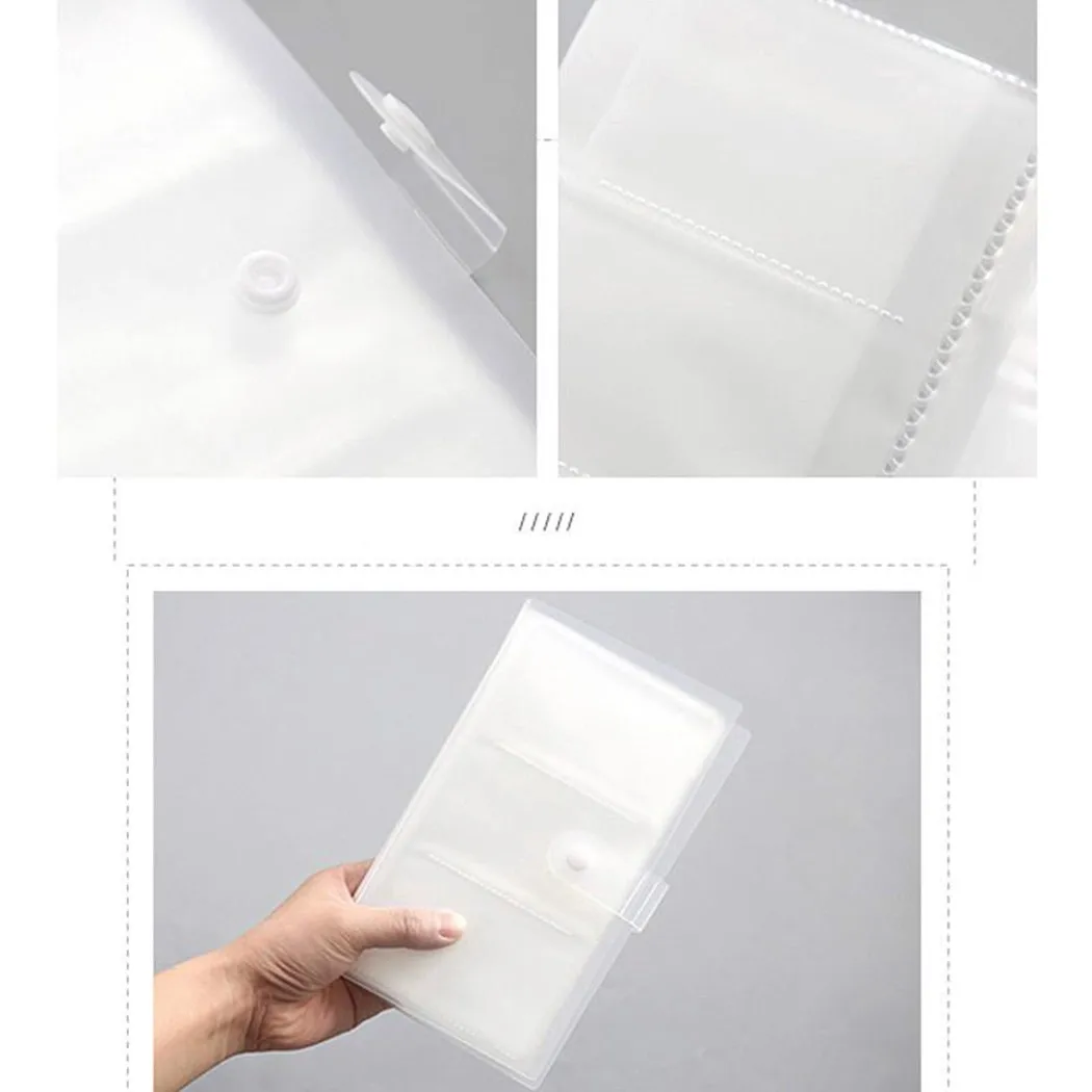 Album Card Book Plastic Accessories Tool Capacity Home Folder List 240 Photocards Holder Case Organizer Bag Clear