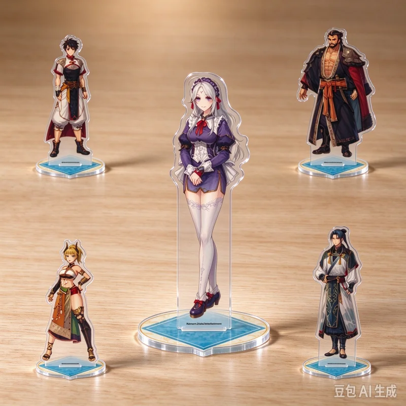 Suikoden Game Peripherals Acrylic Standee Clear Vivid Print With Base Tabletop Decoration Collectible Souvenir Keychain