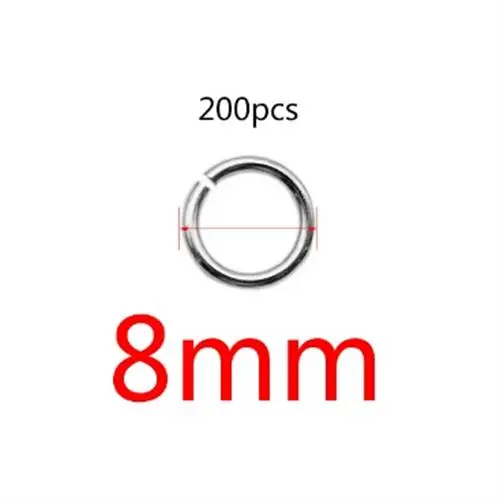 200pcs Stainless Steel Open Jump Rings for DIY Jewellery Making