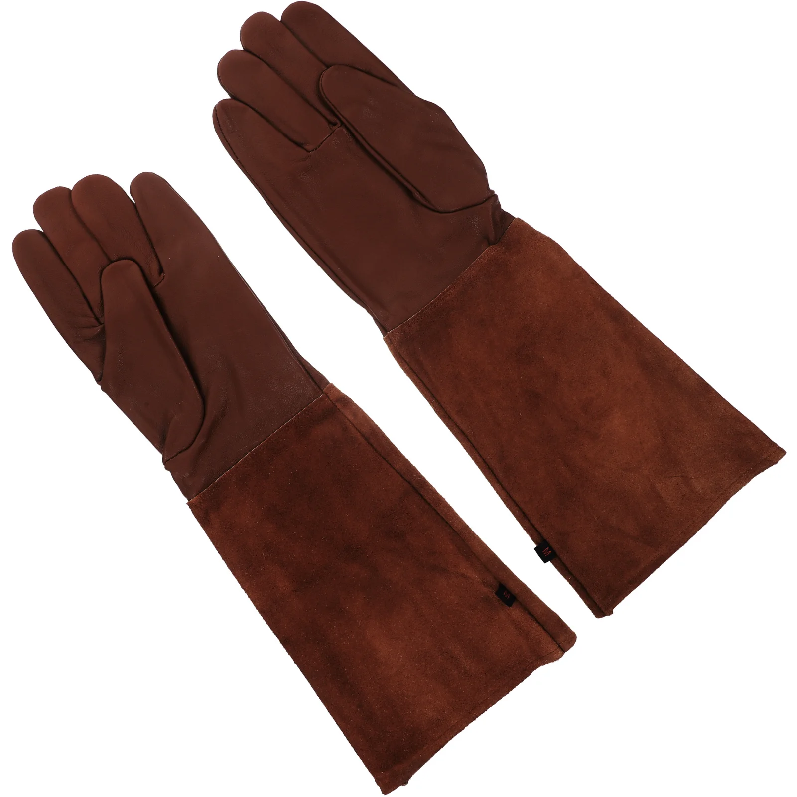 

Gardening Gloves Men's Gardener Working Planting Outdoor Protection Long Barrel Cow Second Floor