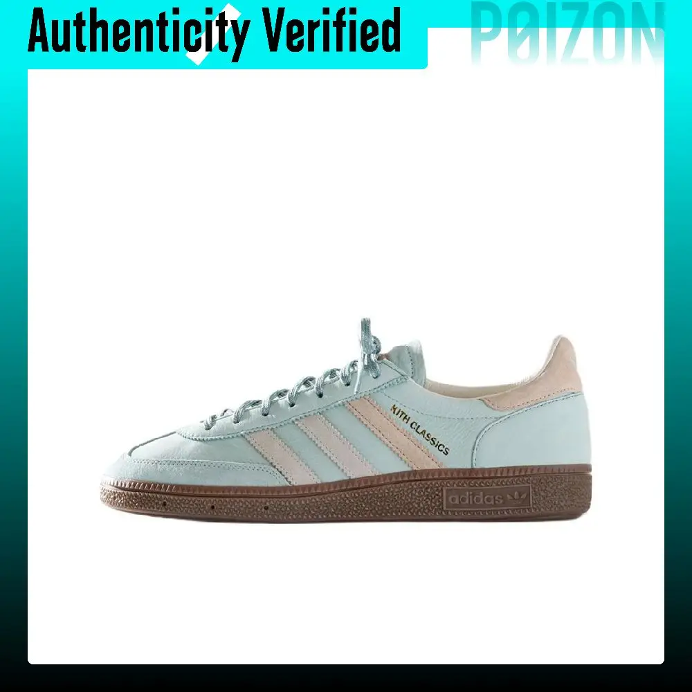 KITH X Adidas Originals HANDBALL SPEZIAL Skate Shoes Unisex Low-top Blue/Gray IH2623