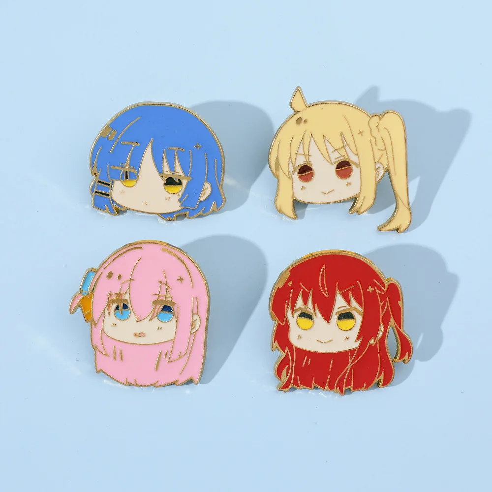 Cartoon Anime TV Shows BOCCHI THE ROCK! Figure Enamel Pins Badges Collection Gifts for Fans