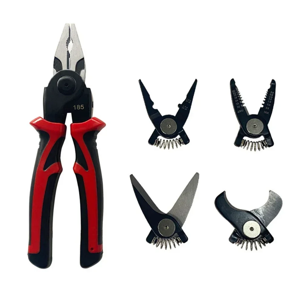 

Hand Fatigue Cable Cutter Interchangeable Pliers Cable Cutter Interchangeable Pliers Quick Change Plier Head Set