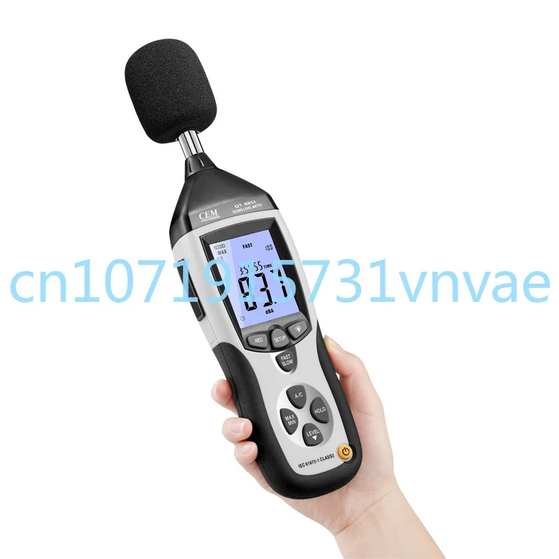 

CEM DT-8852 130db USB Digital Sound Level Meter Recorder Noise Level Meter Microphone