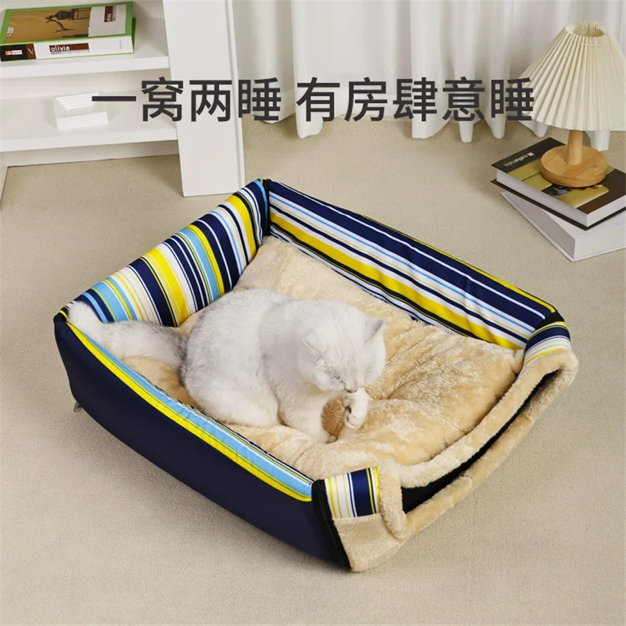 Sofa For Dog Bed Cat Puppy Rabbit Pet Foldable Warm Soft Warm Pet Kennel Sofa Sleeping Bag House Puppy Cave Bed