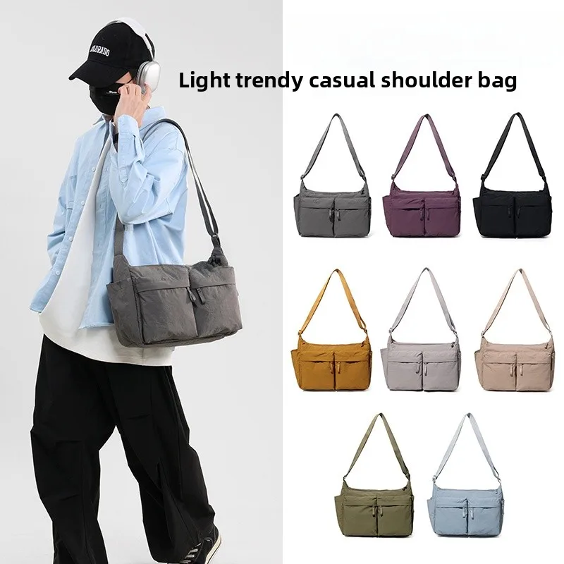 

Casual Crossbody Bag Sport Fitn Cuter Bag Waterproof Workwear Vintage Student Bookbag Multi-ket Single oulder Bag ...