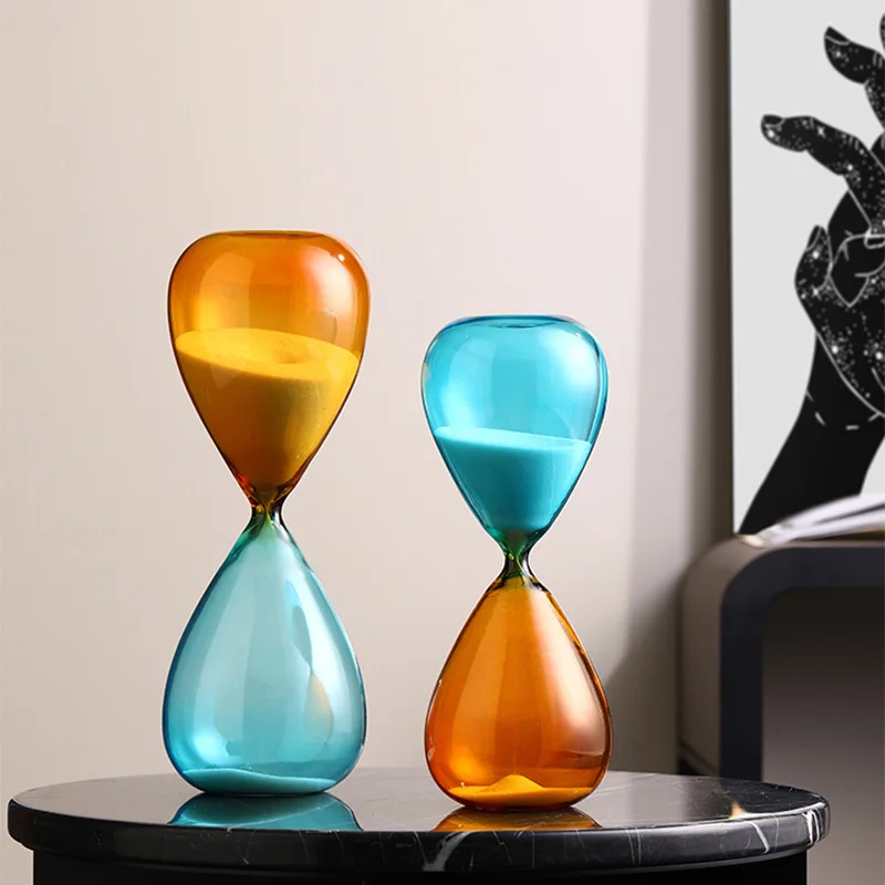 Two Color Hourglass of Time, Modern Home Decorations, TV Cabinet, Kitchen Tools, Created 60 min