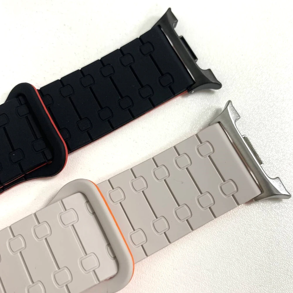 لساعة سامسونج جالاكسي 8 حزام معصم سيليكون مغناطيسي لساعة سامسونج جالاكسي 8 40 44 مللي متر/8 كلاسيكي 46 مللي متر سوار بدون فجوات