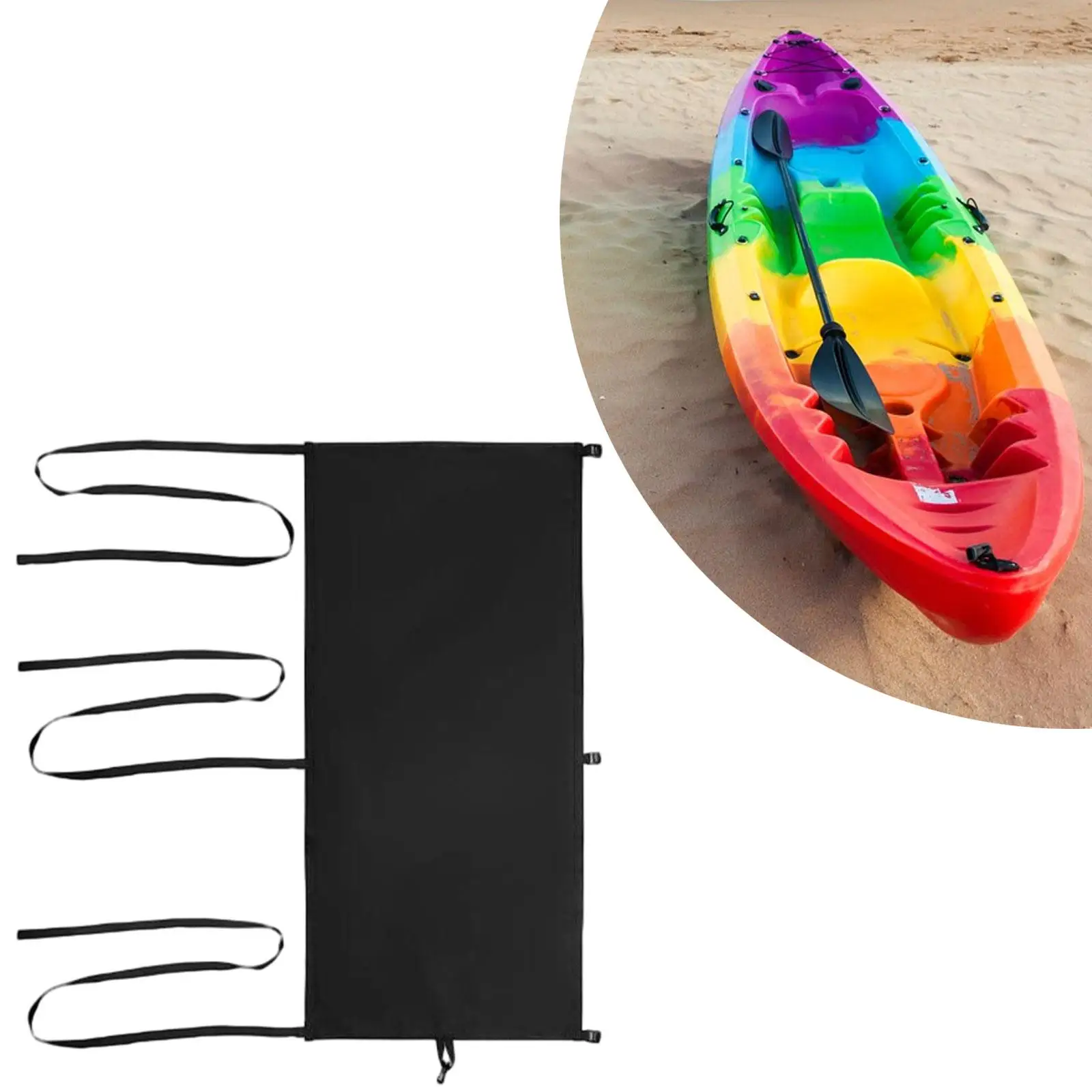 Kayak Cockpit Drape Cover Lightweight Boat Protection Oxford Cloth Seal for Canoe Kayak Outdoor Storage