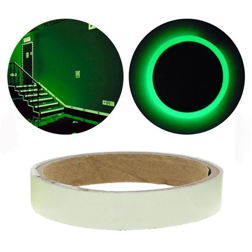 Fishing Rod Fluorescent Sticker 100x1.5cm-4cm PET Water-Resistant Luminous Indicator Sticker Night Fishing Pole Accessories